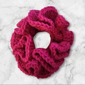 Rose Red Large Hair Scrunchie